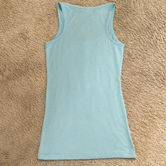 Burberry London Women's Soft Seafoam Pleated Front Button Tank Top S - Picture 6 of 10